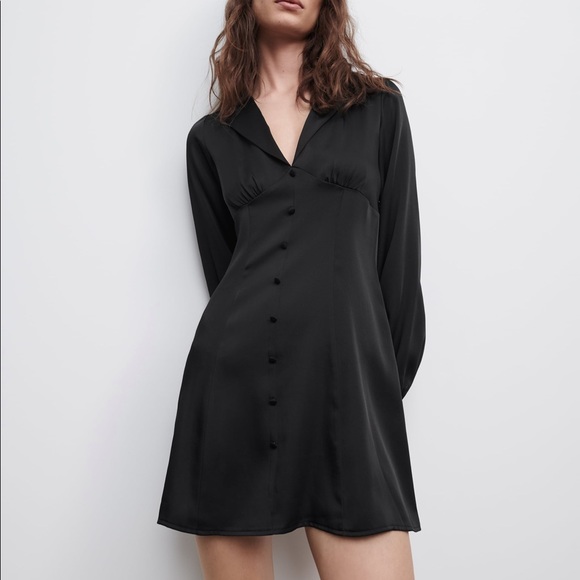Zara Aruba Silk Effect Dress - Picture 1 of 4